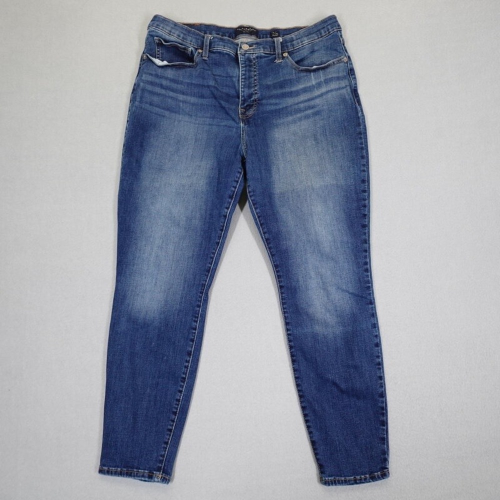 Lucky Brand Jeans Womens 16 Blue Mid Rise Skinny Ava Ankle Denim Casual Comfort